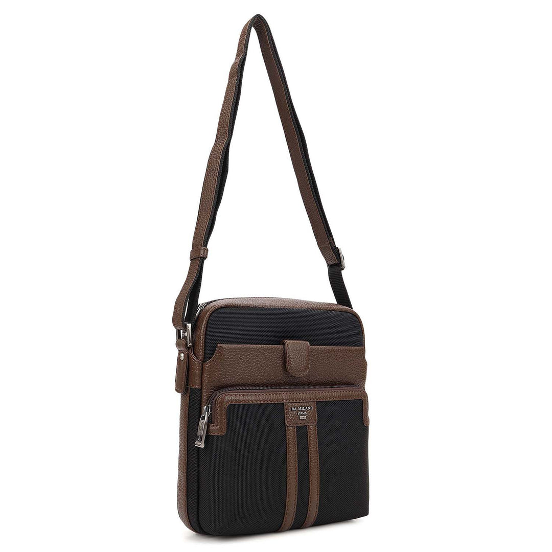 Canvas Men's Sling - Black & Mocha