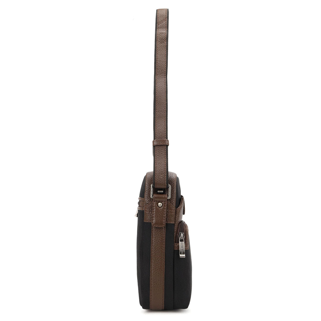 Canvas Men's Sling - Black & Mocha