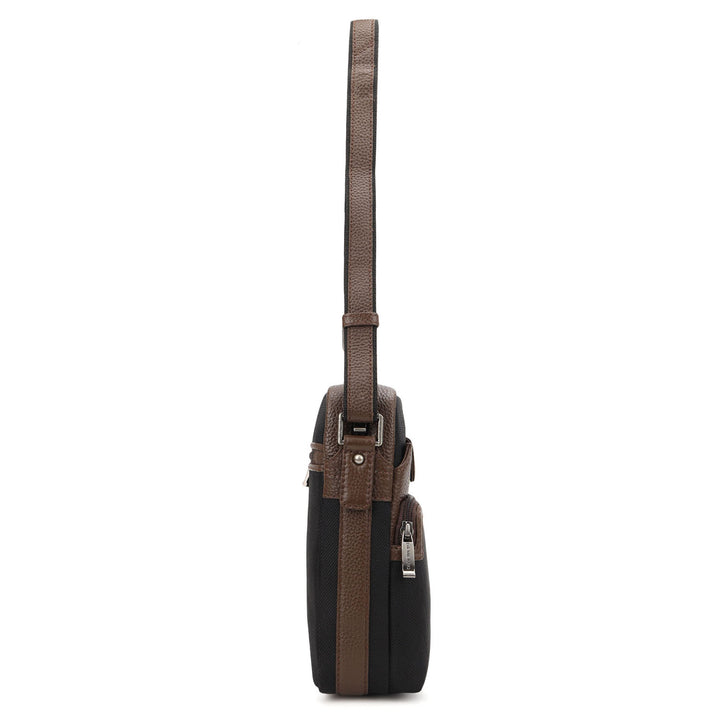 Canvas Men's Sling - Black & Mocha