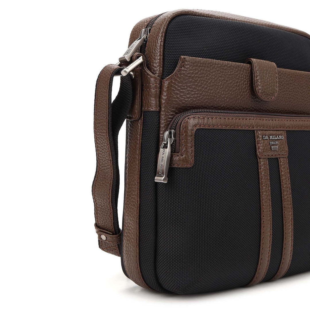 Canvas Men's Sling - Black & Mocha