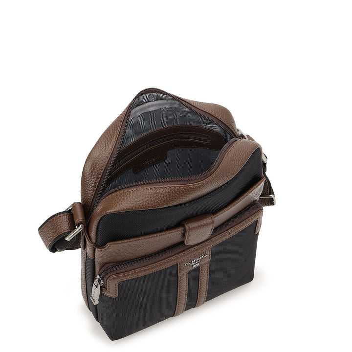Canvas Men's Sling - Black & Mocha