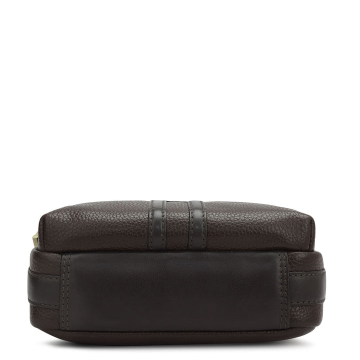 Wax Leather Men Sling - Chocolate