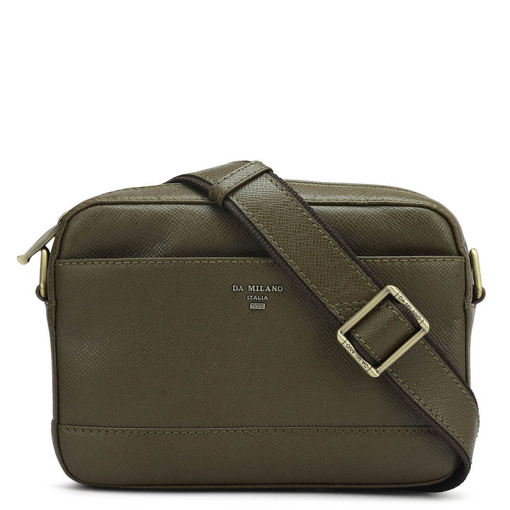 Franzy Leather Men Sling - Military Green