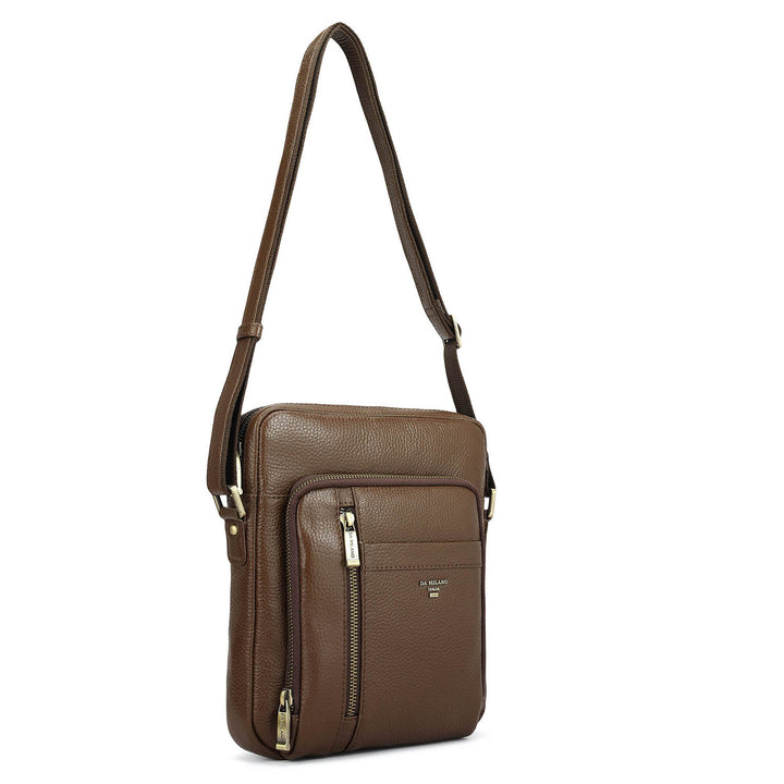 Wax Leather Men Sling - Mocha