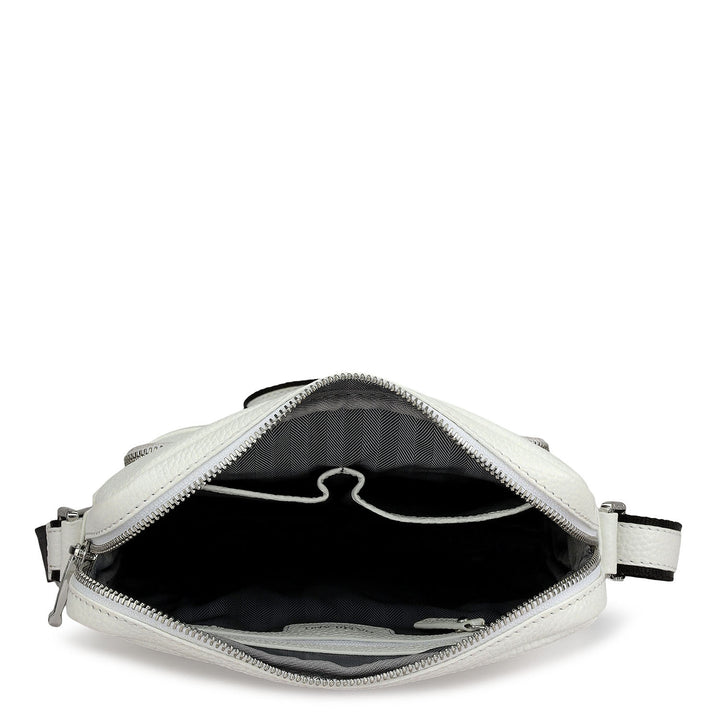 Wax Leather Men Sling - White