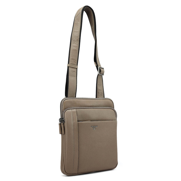 Wax Leather Men Sling - Smoke Grey