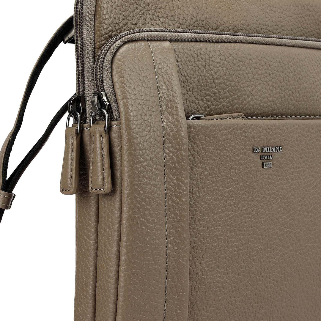 Wax Leather Men Sling - Smoke Grey