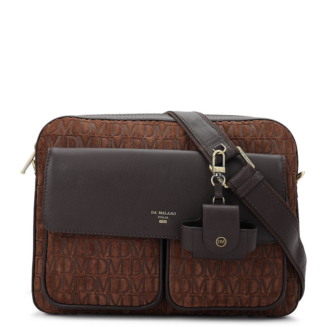 Monogram Men's Sling Bag (M) - Brown