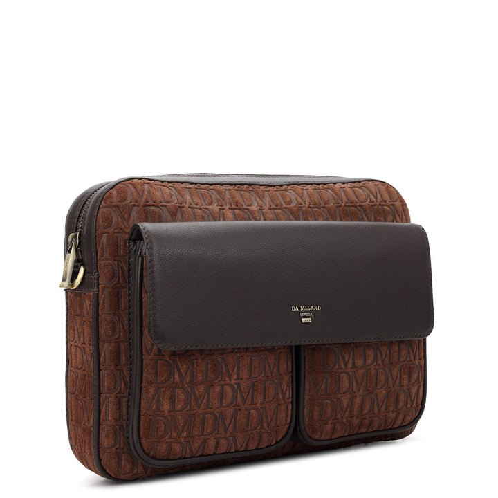 Monogram Men's Sling Bag (M) - Brown