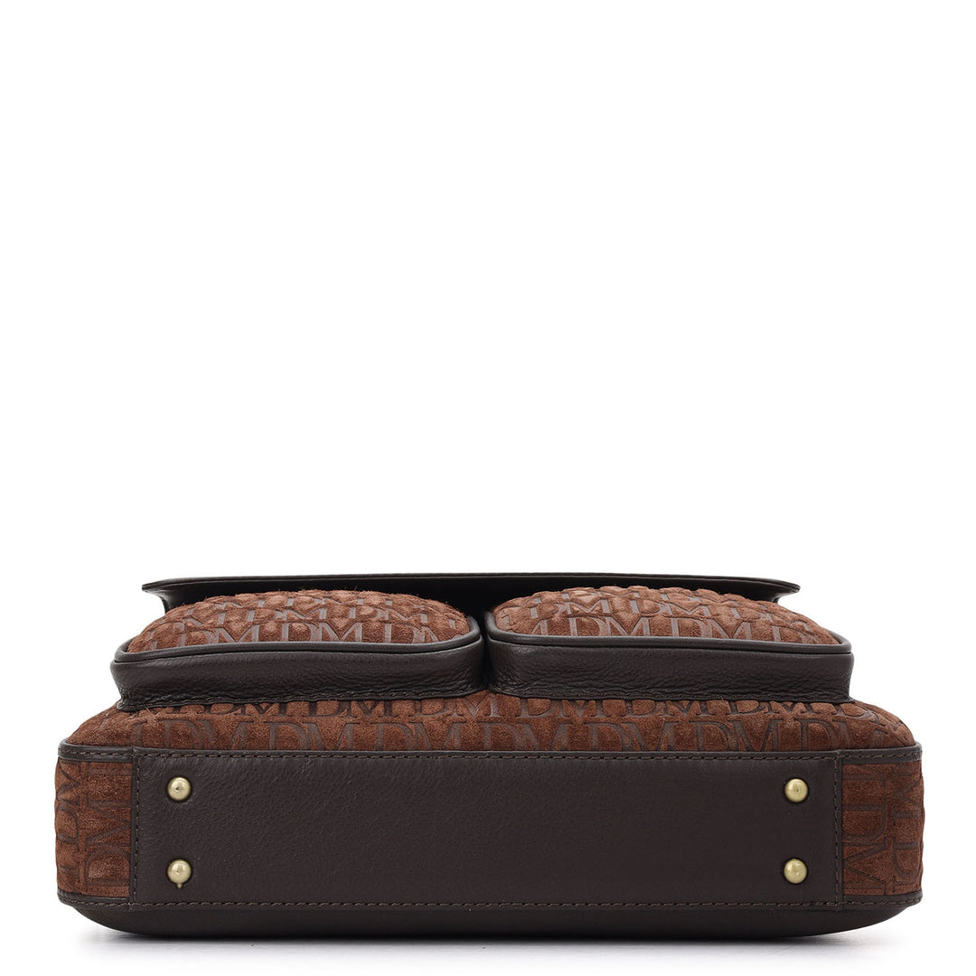 Monogram Men's Sling Bag (M) - Brown