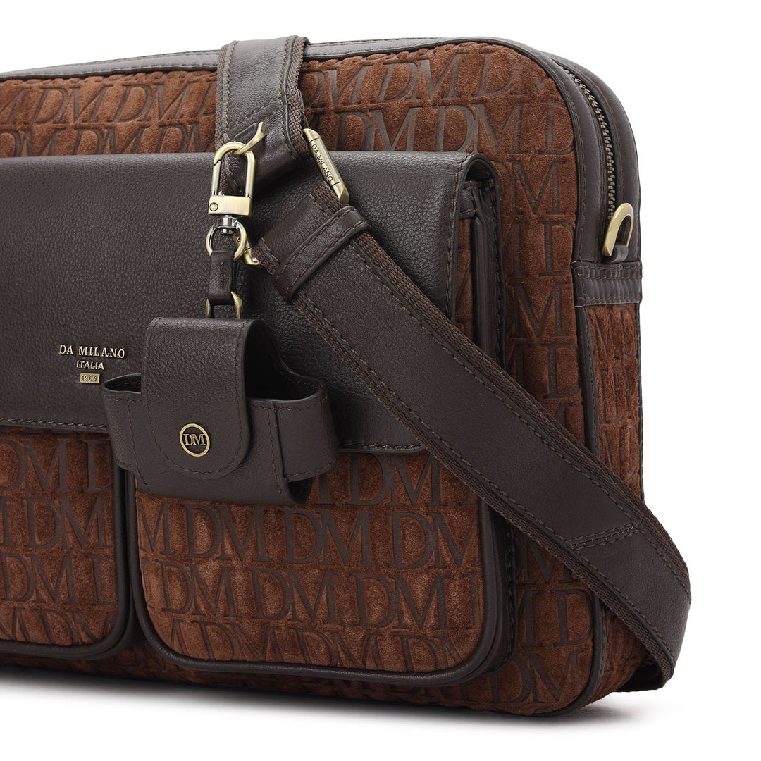 Monogram Men's Sling Bag (M) - Brown