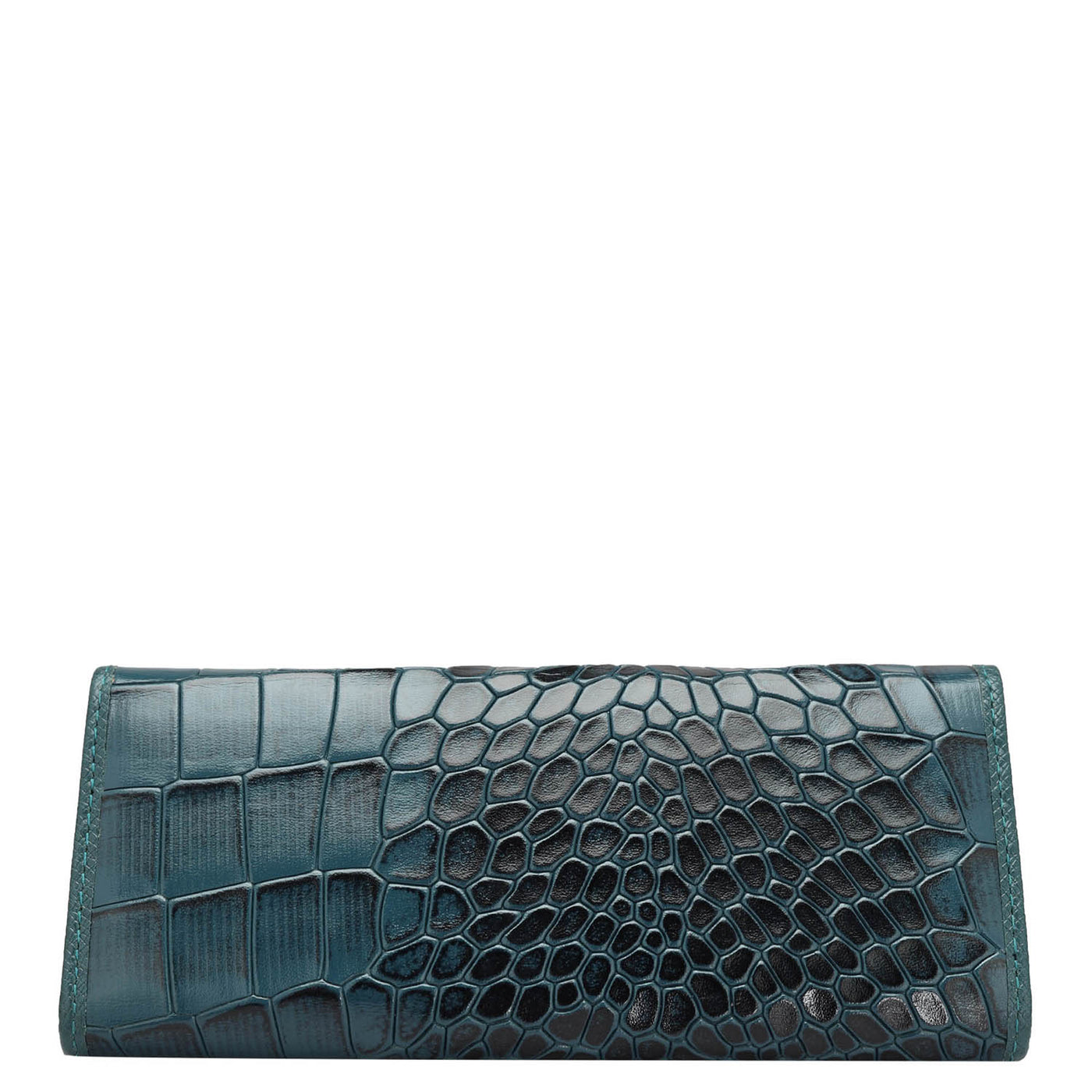 Croco Leather Spectacle Case - Ocean