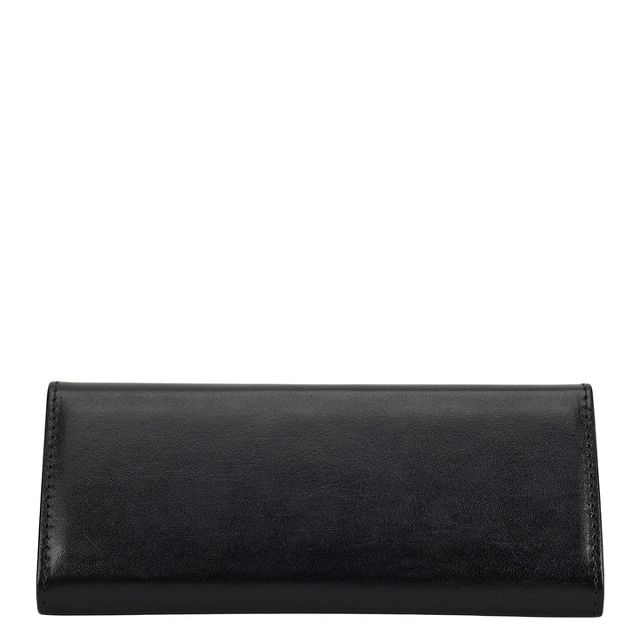 Plain Leather Spectacle Case - Black