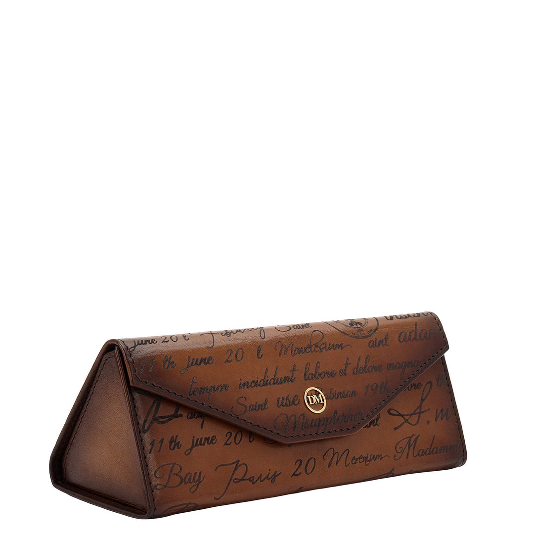 Signato Leather Spectacle Case - Cognac