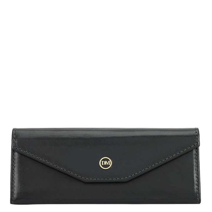 Plain Leather Spectacle Case - Grey