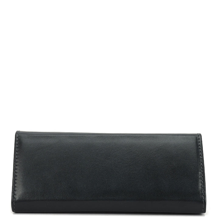 Plain Leather Spectacle Case - Grey