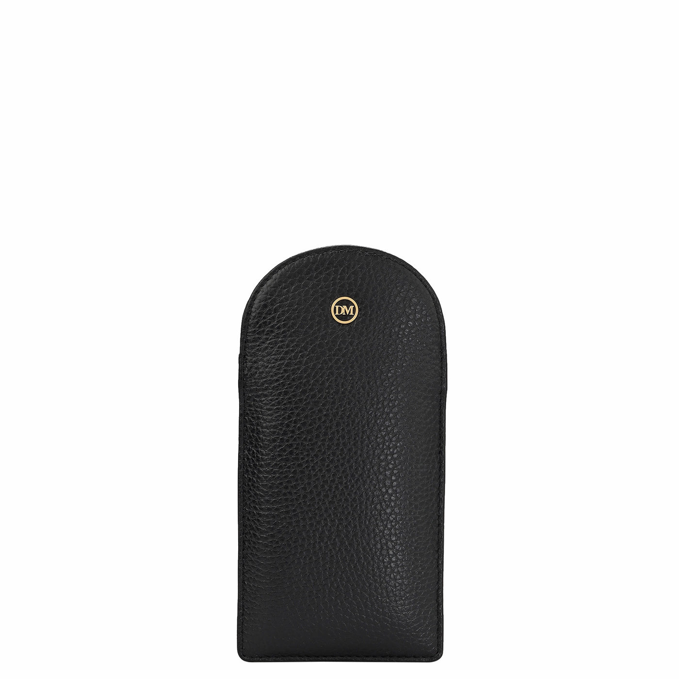 Wax Leather Spectacle Case - Black