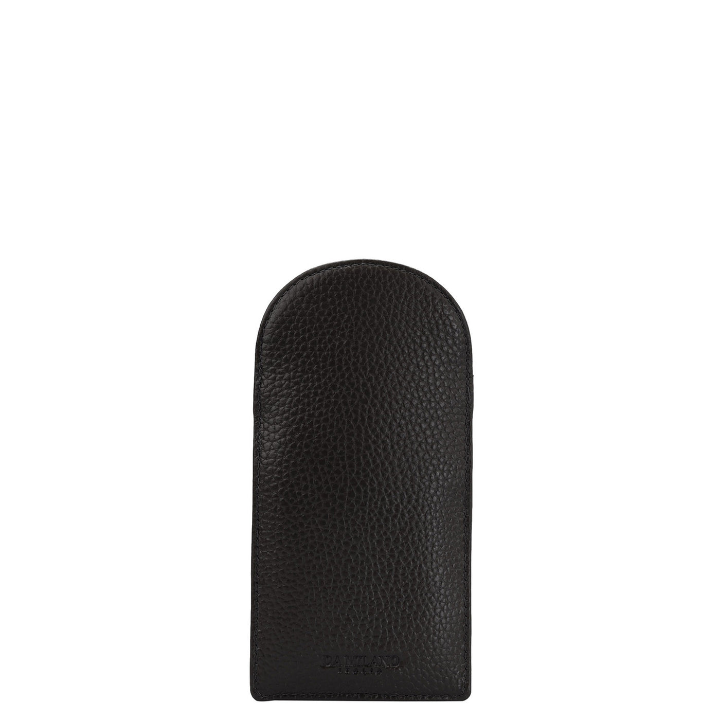 Wax Leather Spectacle Case - Black
