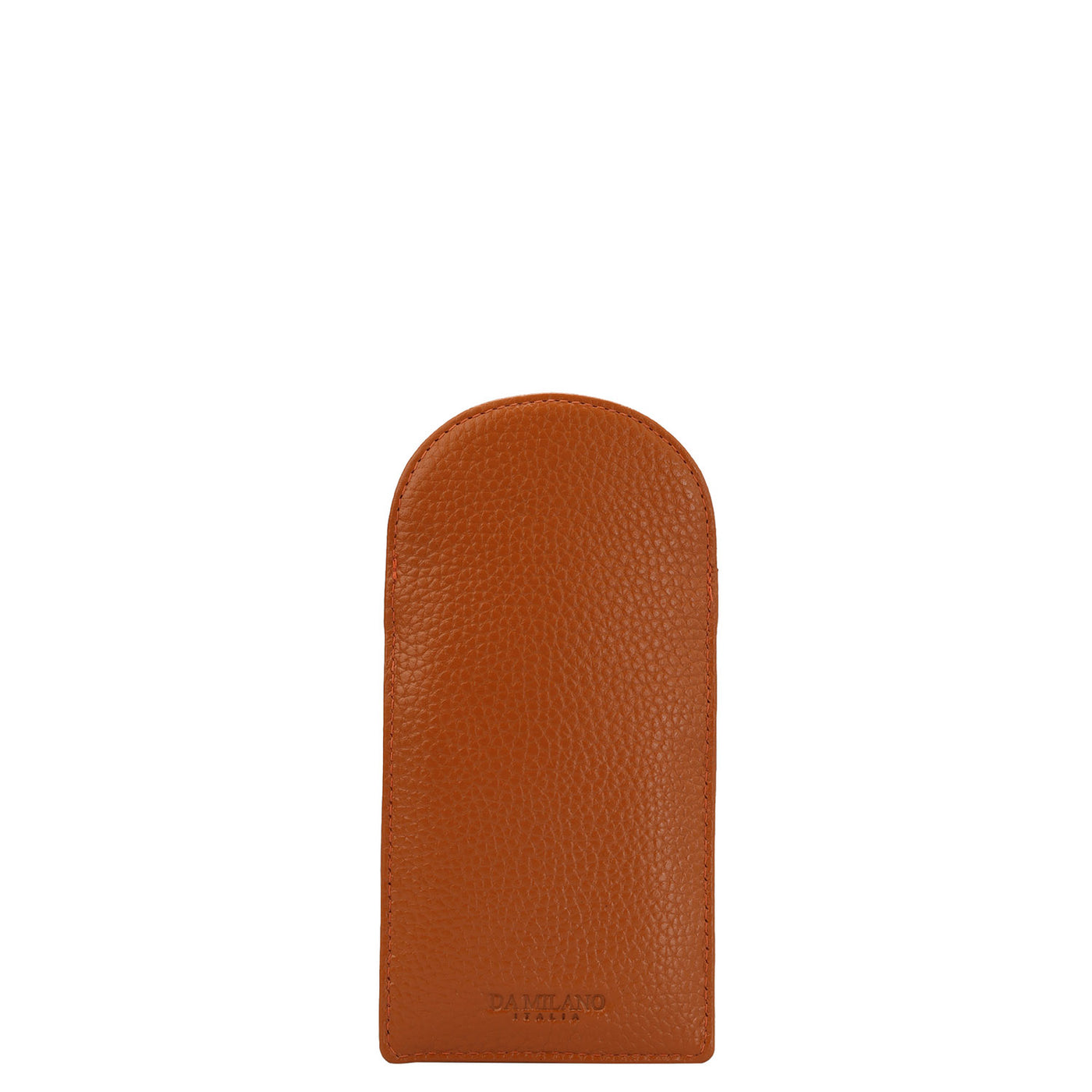 Wax Leather Spectacle Case - Orange