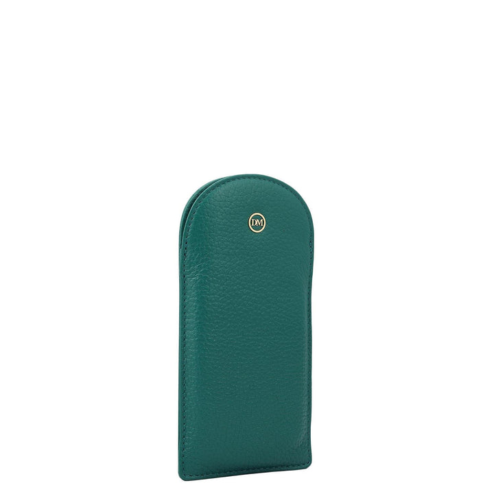 Wax Leather Spectacle Case - Emerald Green