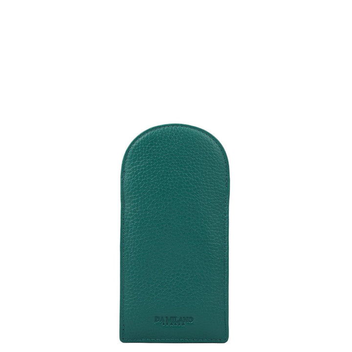 Wax Leather Spectacle Case - Emerald Green