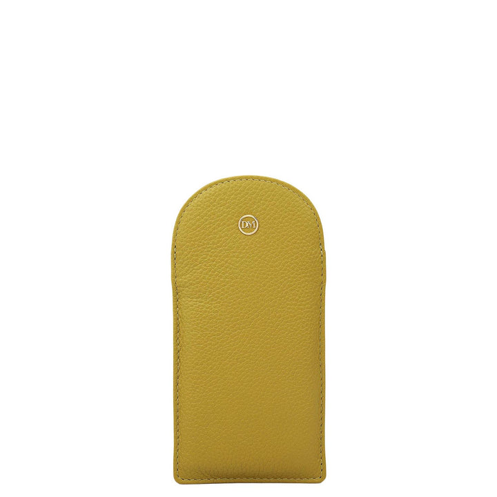 Wax Leather Spectacle Case - Green Tea