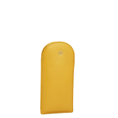 Wax Leather Spectacle Case - Mimosa