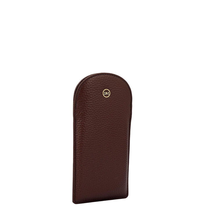 Wax Leather Spectacle Case - Mocha