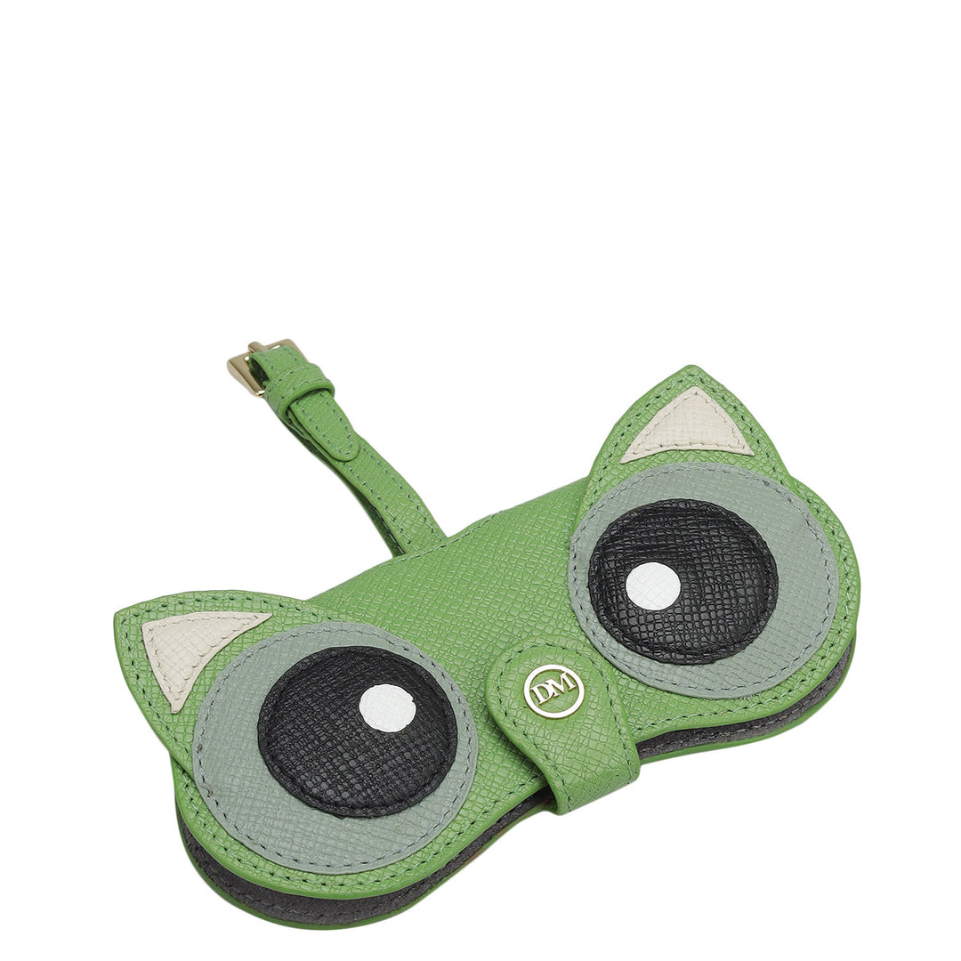 Franzy Leather Spectacle Case - Kiwi