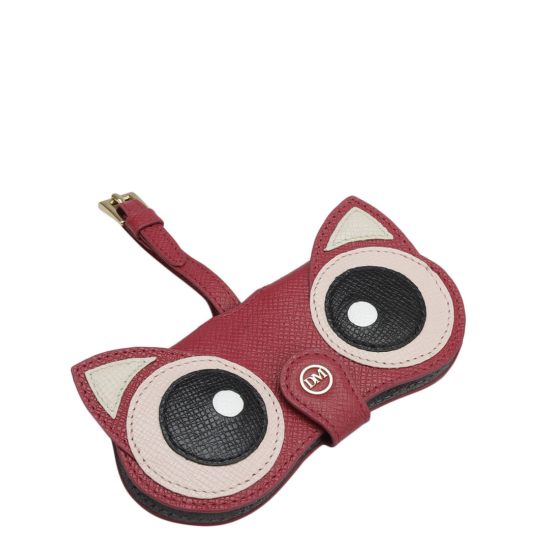 Franzy Leather Spectacle Case - Plumberry