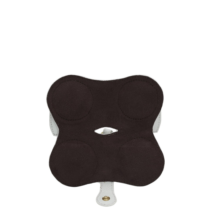 Franzy Leather Spectacle Case - Snow