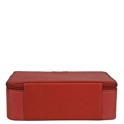 Pun Leather Spectacle Case - Wine Red