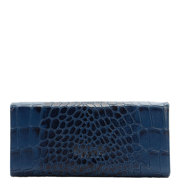 Croco-Texture Spectacle Case - Twilight