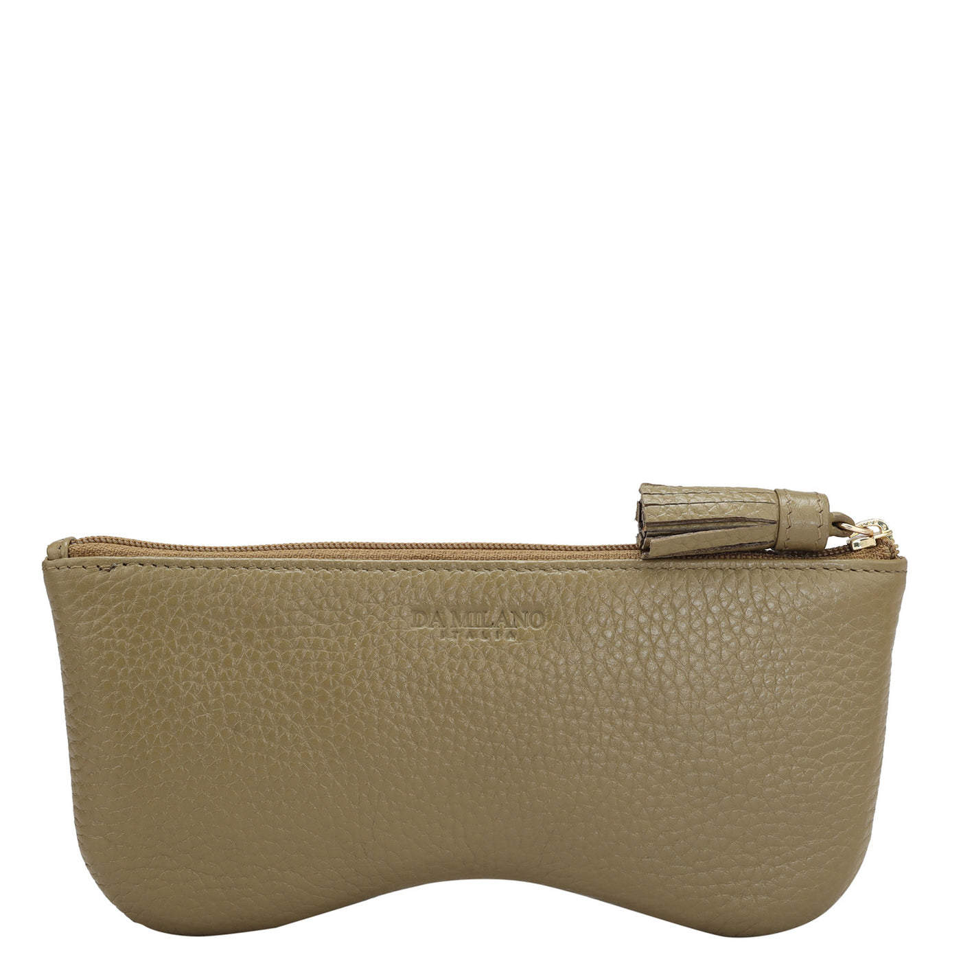 Wax Leather Spectacle Case - Olive
