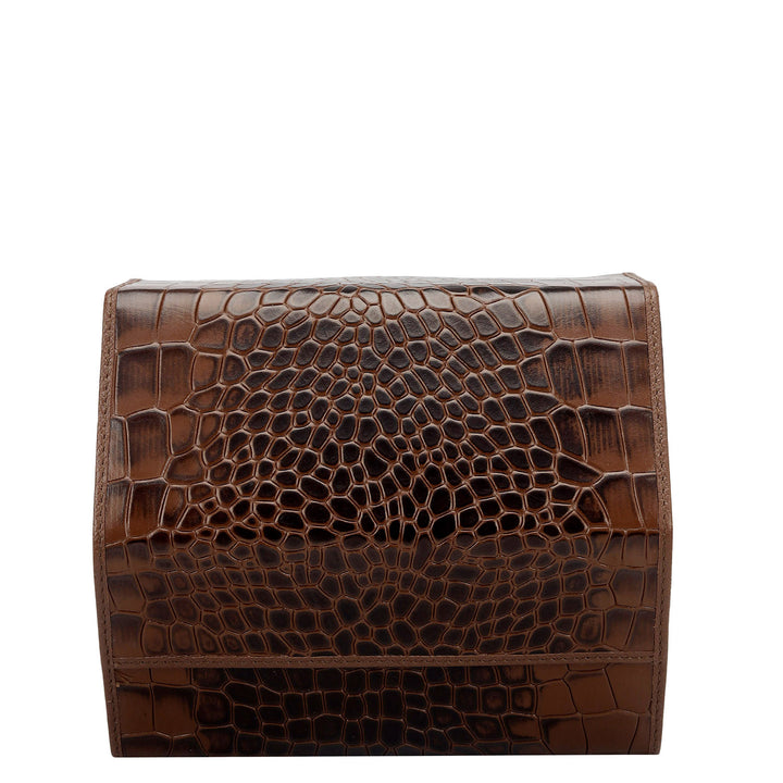 Croco Leather Spectacle Case - Date