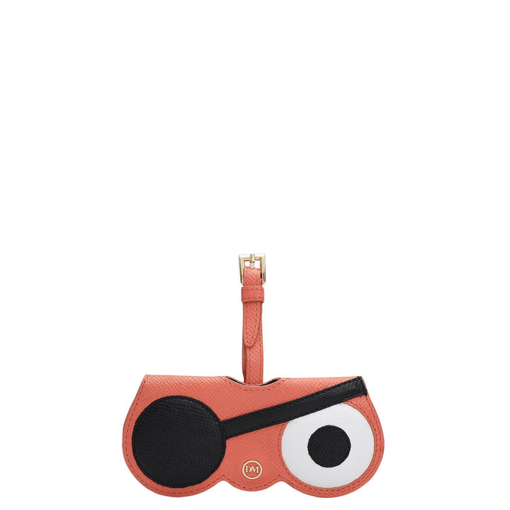 Franzy Leather Spectacle Case - Salmon