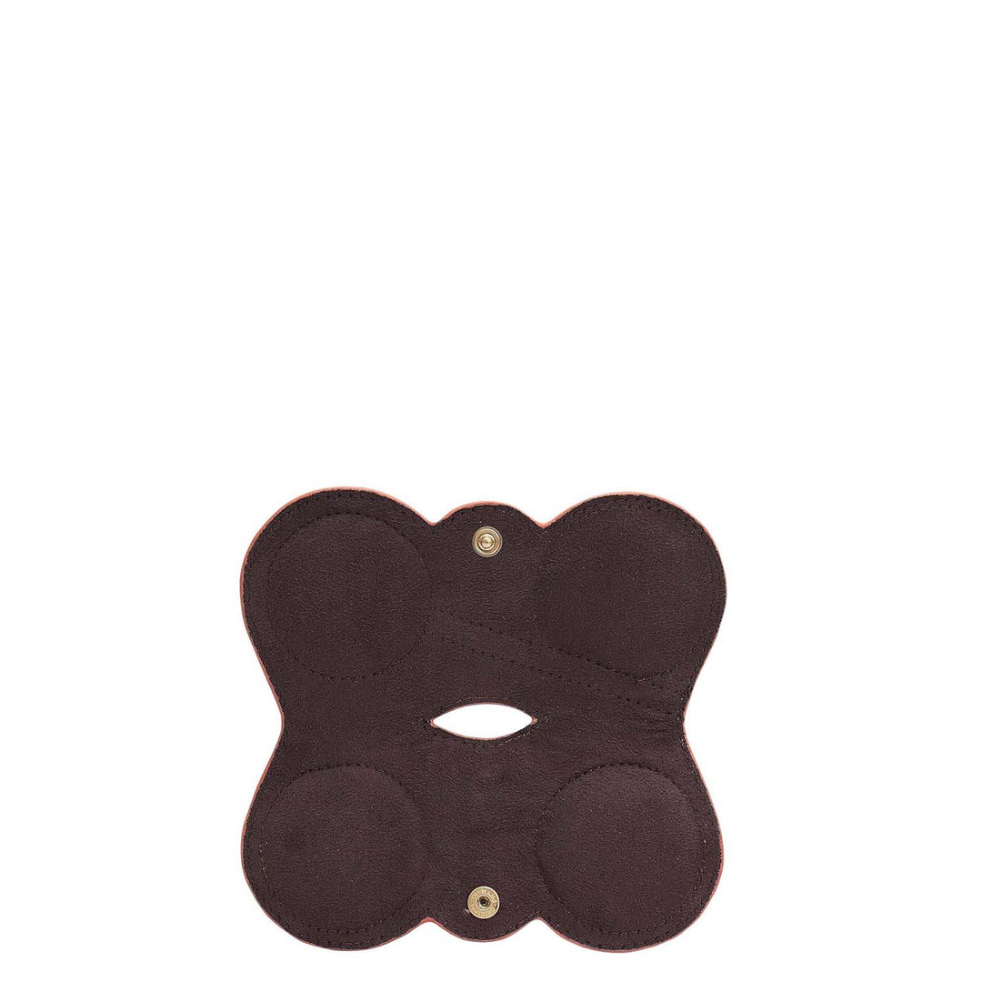 Franzy Leather Spectacle Case - Salmon