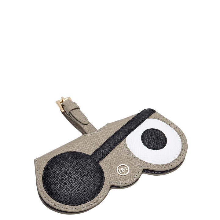Franzy Leather Spectacle Case - Stone Grey