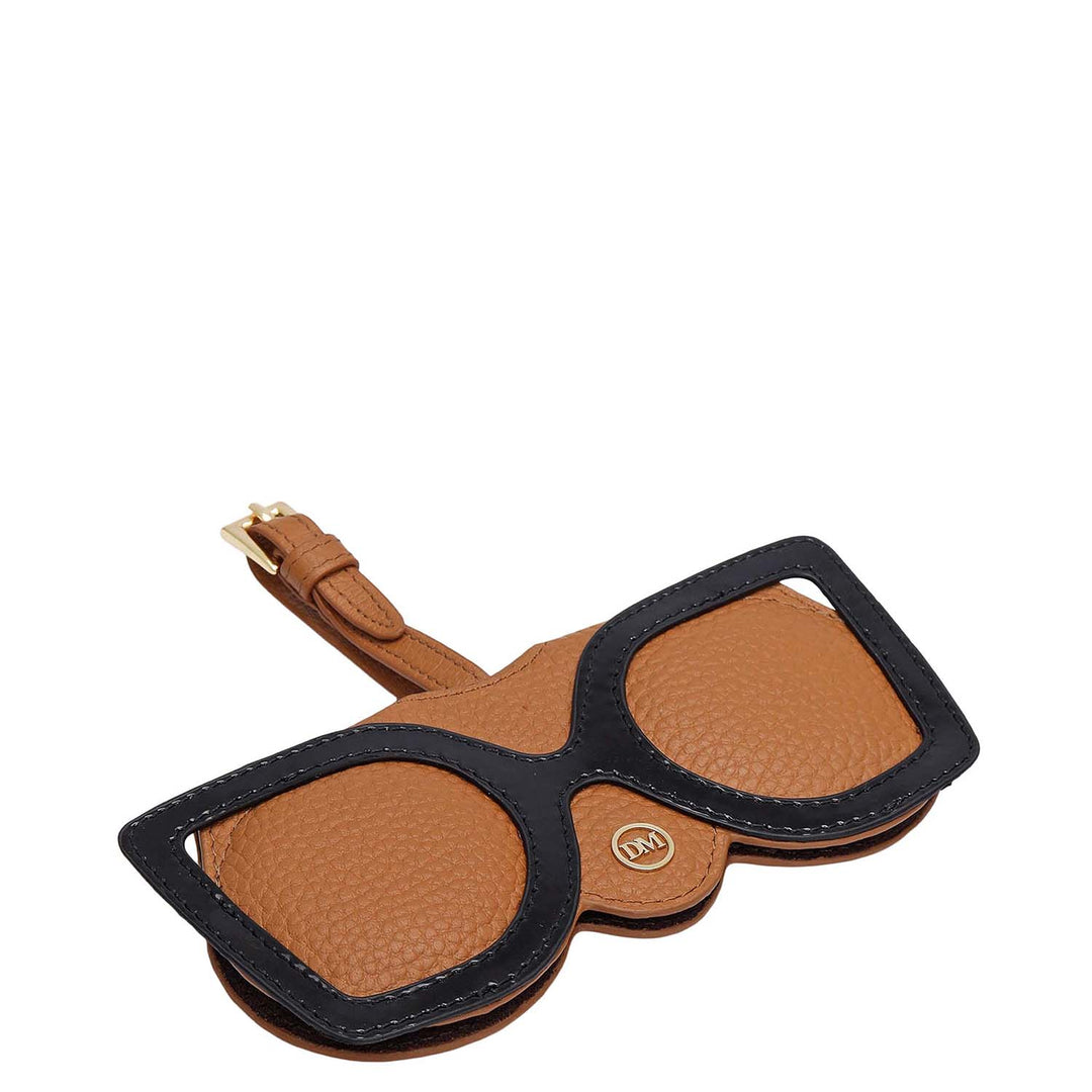 Wax Leather Spectacle Case - Caramel