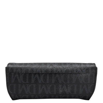 Monogram Leather Spectacle Case - Black