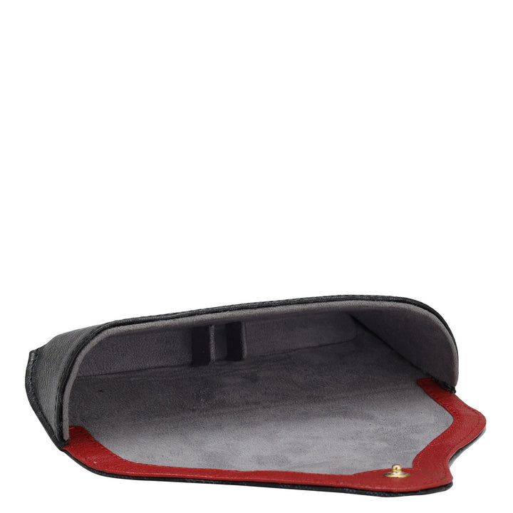 Monogram Leather Spectacle Case - Black