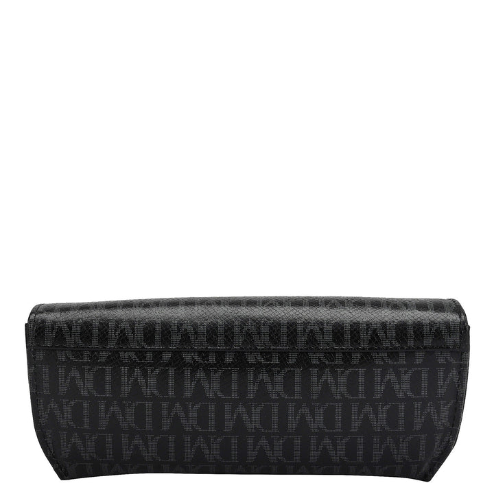 Monogram Leather Spectacle Case - Black
