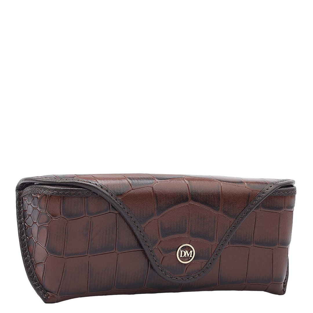 Croco Leather Spectacle Case - Date
