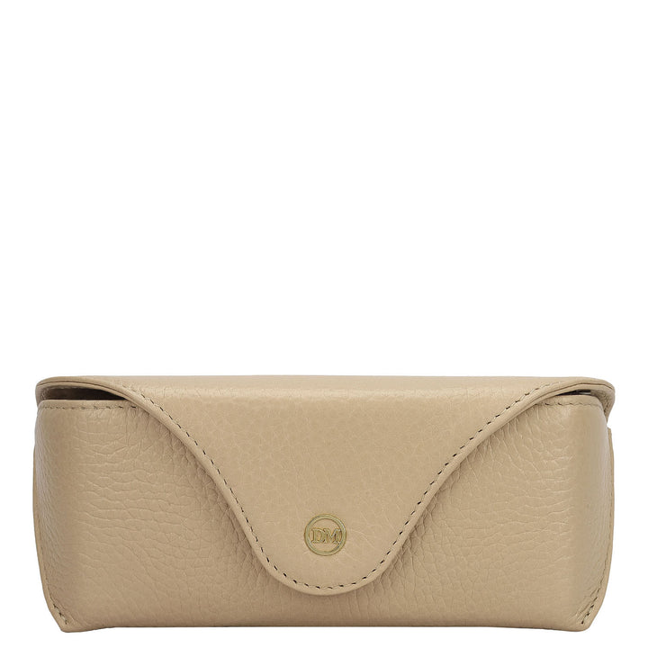 Wax Leather Spectacle Case - Dove