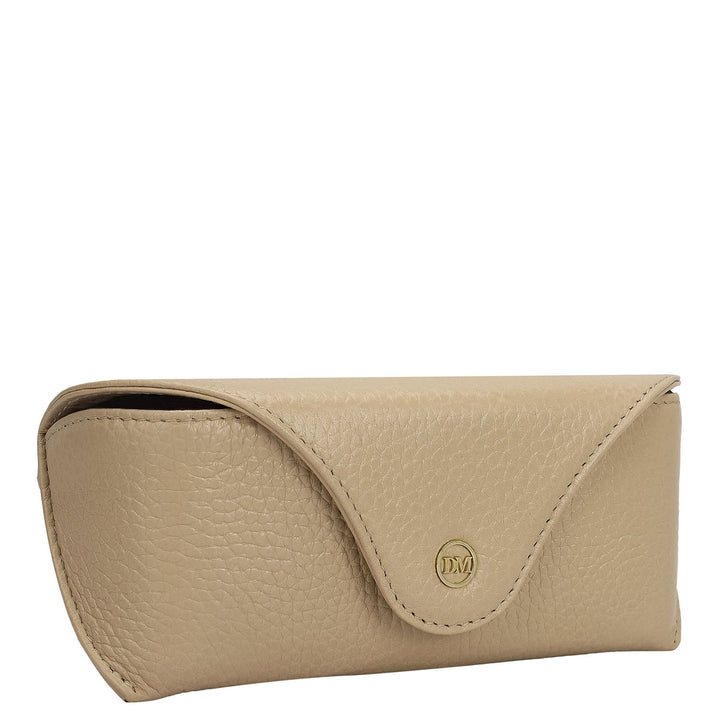 Wax Leather Spectacle Case - Dove