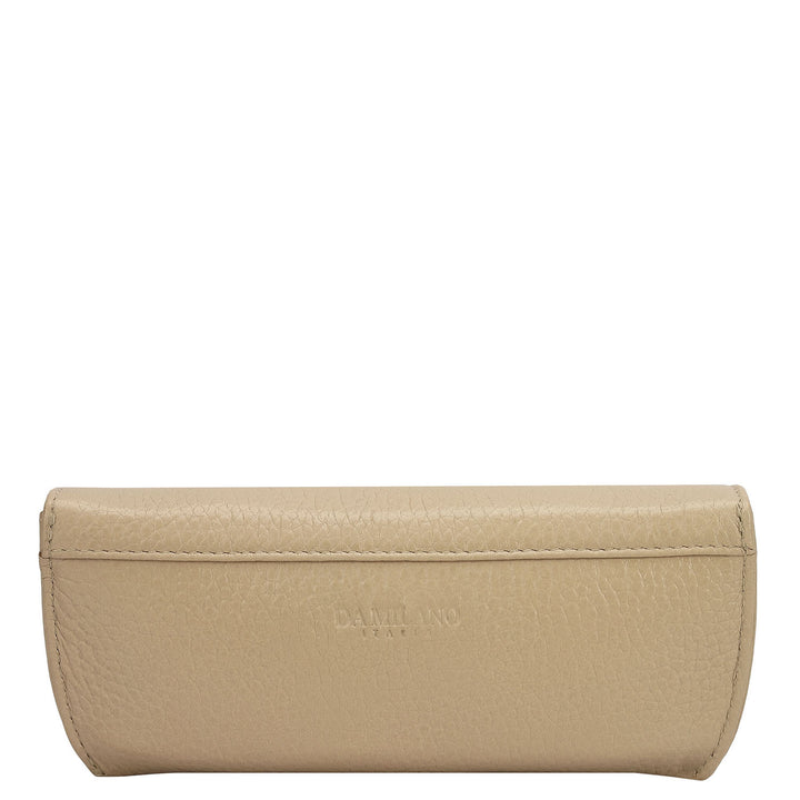 Wax Leather Spectacle Case - Dove