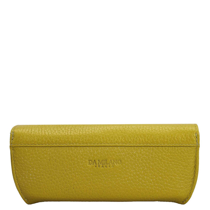 Wax Leather Spectacle Case - Green Tea