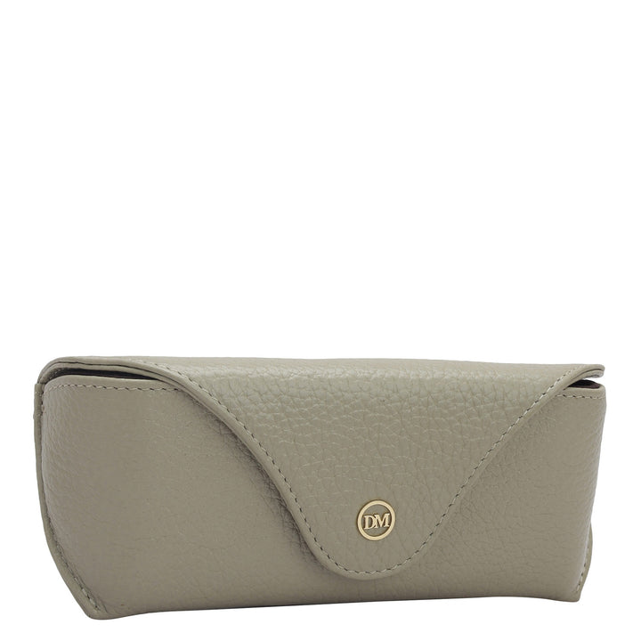 Wax Leather Spectacle Case - Khaki