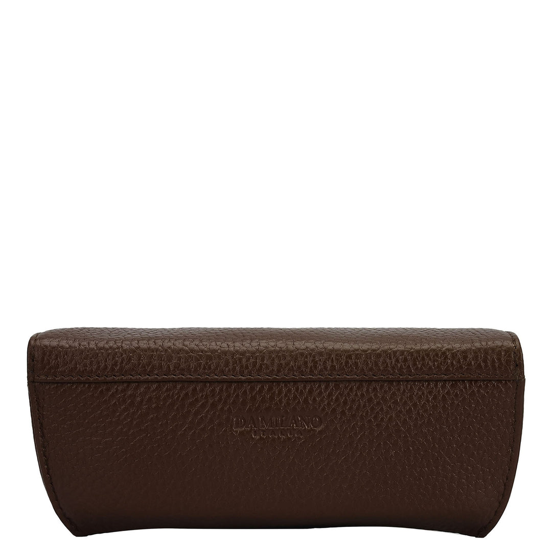 Wax Leather Spectacle Case - Mocha