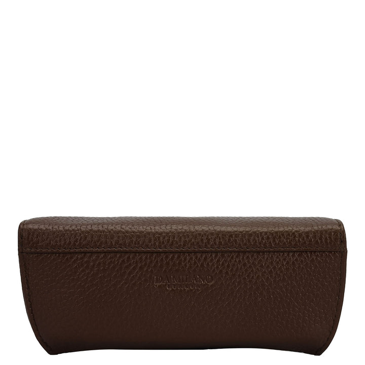 Wax Leather Spectacle Case - Mocha